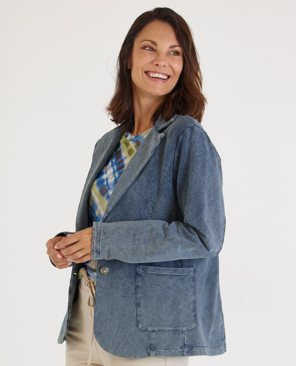 Blazer in Jeansoptik