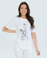 Shirt mit Fahrrad-Print