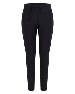 Warme Joggpants mit Paspel in Schwarz