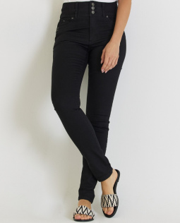 Moni - High Waist Power-Stretch Denim in Schwarz