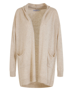 Strickjacke in Beige mit Kaschmir