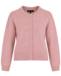 Cardigan in Rosa mit Schmuckknöpfen