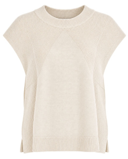 Weicher Pullunder in Creme