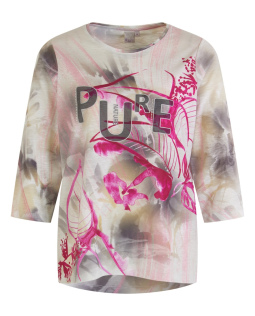 Druckshirt in Beere - Pure