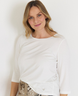 Basic-Shirt in Weiß