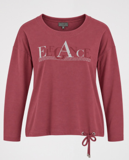 Langarmshirt in Beere - Elegance