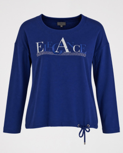 Langarmshirt in Blau - Elegance