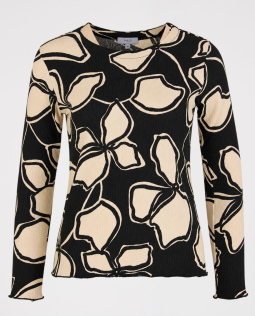 Crinkle Shirt mit Blumendruck