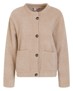 Bouclé Jacke in Beige
