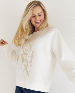Sweatshirt mit  Schriftdruck - FASHION