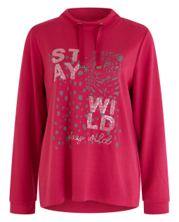 Sweatshirt in Pink mit Pailletten / Leodesign
