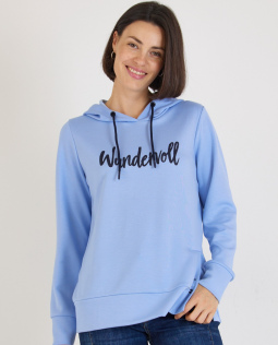 Hoodie in Hellblau - Wundervoll