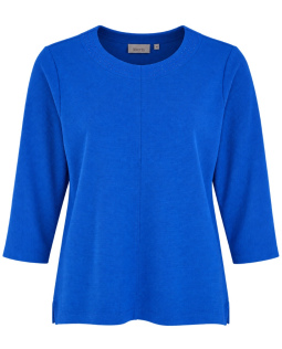 Geripptes Shirt mit Strassdetails