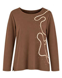 Sweatshirt in Braun