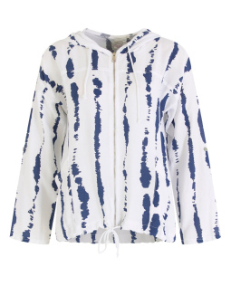 Kapuzenjacke in Marine mit Taschen