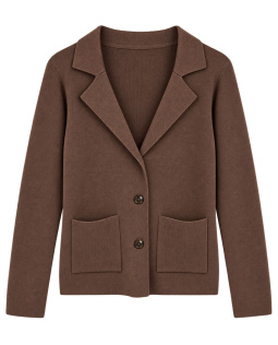 Strickblazer mit Reverskragen 