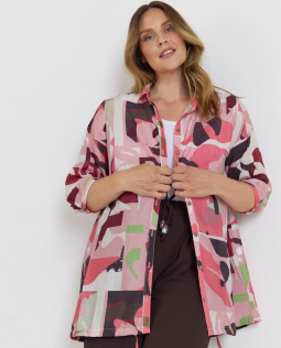 Longbluse mit Druck