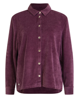 Cordbluse mit Druckknöpfen