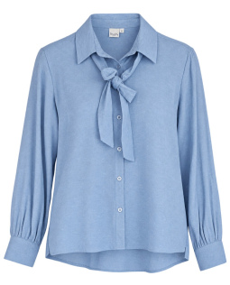 Schluppenbluse in Hellblau