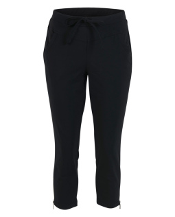 7/8 Joggpants mit Zipper in Schwarz
