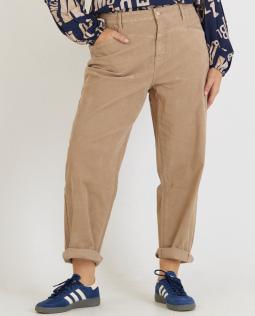 Barrel Cordhose in Beige