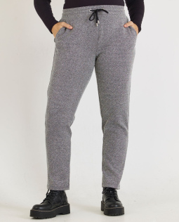 Joggpants in Grau mit Kordelzug