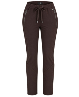 Joggpants mit Twillstruktur in Braun