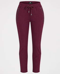 Joggpants mit Twillstruktur in Beere