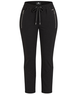 Joggpants mit Twillstruktur in Schwarz
