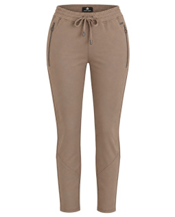 Joggpants mit Twillstruktur in Taupe