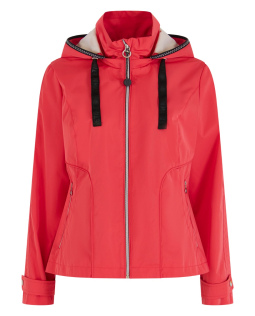 Übergangsjacke in Coral mit Kapuze
