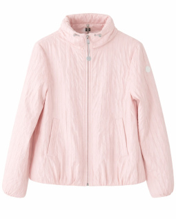 Crinkle Übergangsjacke in Rosa 