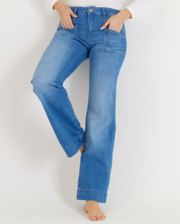 Sophie - Jeanshose mit weitem Bein in Blau
