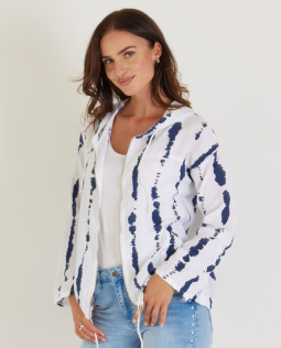Outfit - Magic Line Jeanshose Sophie & Herzchenbluse & Strickjacke & Schal