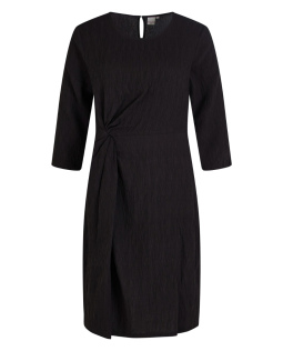 Kleid in Schwarz mit Zierknoten