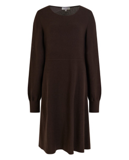 Schlichtes Strickkleid in Braun