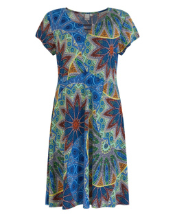 Fließendes Kleid mit Mandala Druck