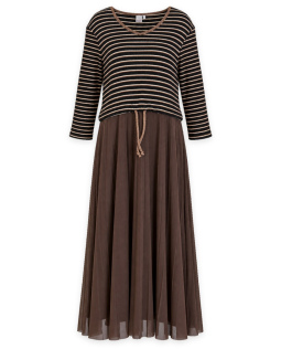 Maxikleid in 2-in-1-Optik