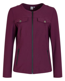 Blazer in Bordeaux mit Reißverschluss