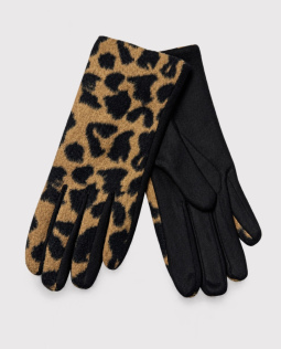 Lederimitat-Handschuhe mit Leodesign