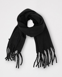 Kuschelweicher Winterschal in Schwarz