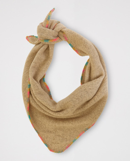 Kuschelweiches Dreieckstuch in Camel