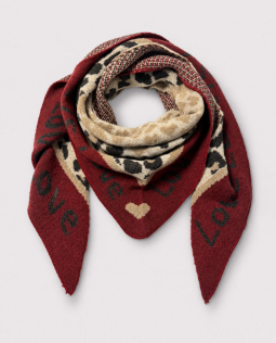 Wintertuch mit Mustern in Beere