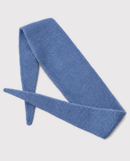 Gestrickter Minischal mit Wollanteil in Jeans