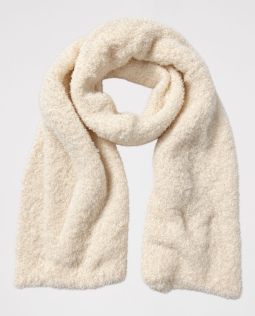 Flauschiger Kuschelschal in Weiß