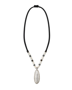 Lange Kette mit Anhänger in Silber