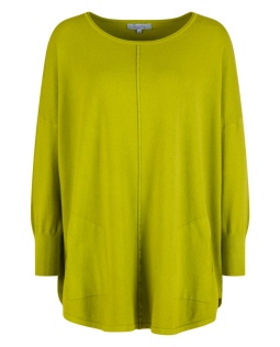 Weicher Pullover mit Taschen in Grün