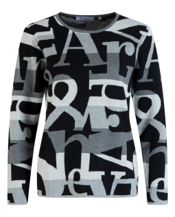 Pullover mit Buchstaben Design