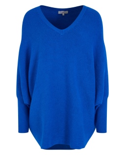Pullover mit V-Ausschnitt in Blau