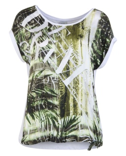 Warenmix-Shirt mit Blätterdruck